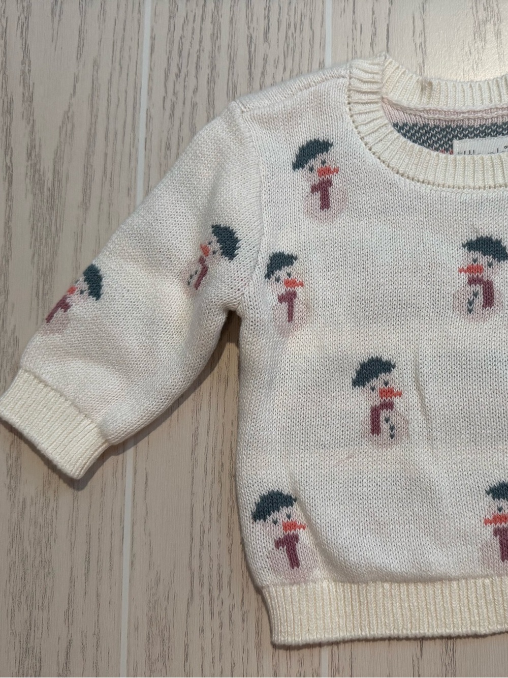 Little Planet‎ by Carter’s Baby 3M Organic Cotton Snowman Sweater Pants Set NWT - Picture 3 of 10
